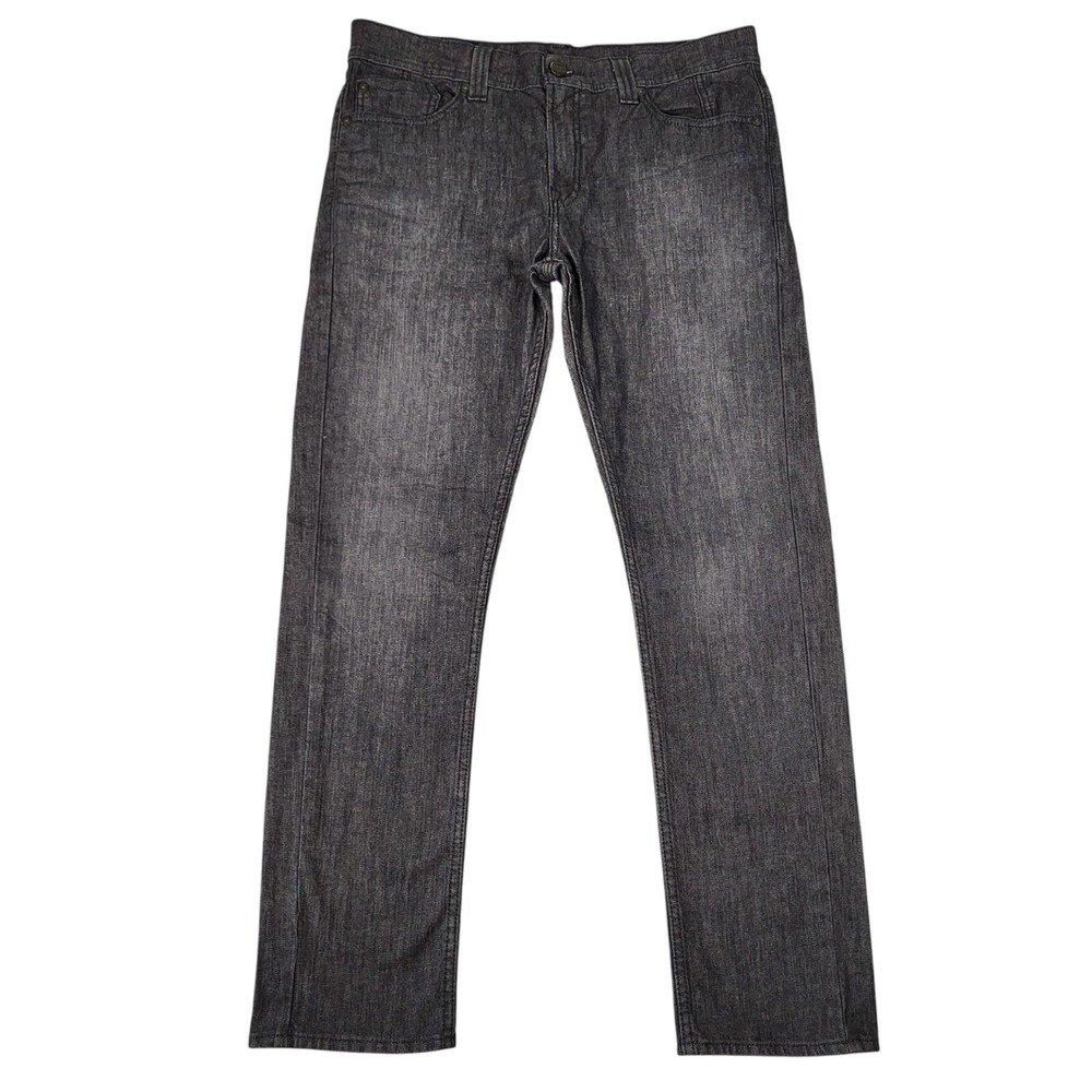 Levis 511 Jeans Mens 34x30 (Fits 35x31) Slim Tapered Black Heavy Zipper Pockets